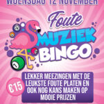 muziek bingo flyer