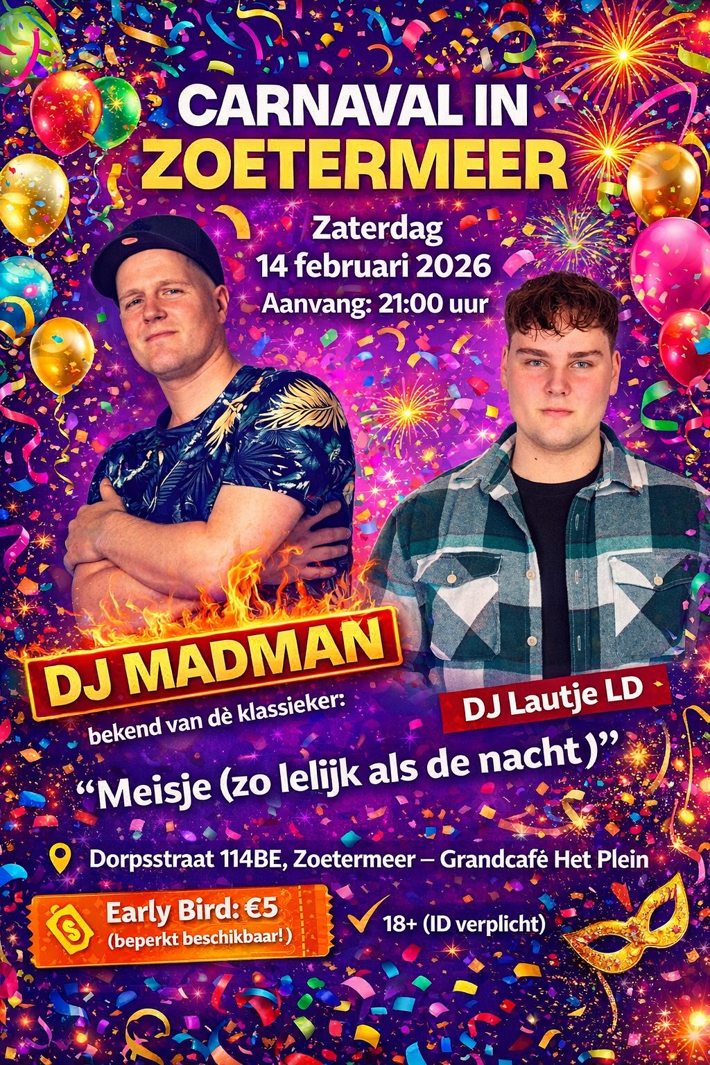 carnaval flyer zoetermeer